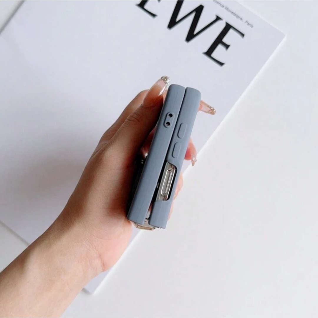 Samsung Galaxy Z Flip 6 Silicone Case | Purple Grey