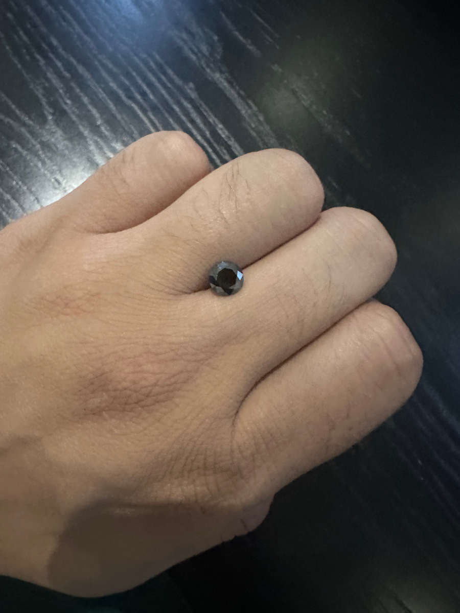 1.01ct Loose Round Black Diamond 6.5mm