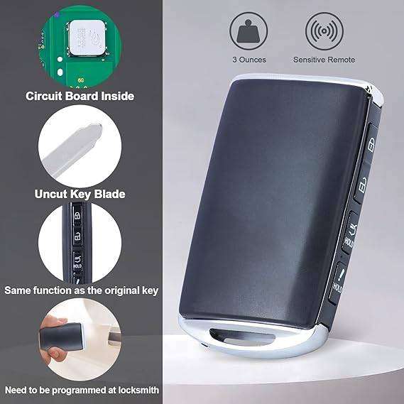 Smart Remote Keyless Entry Key Fob Replacement for Mazda CX-5 CX-9 2019 2020