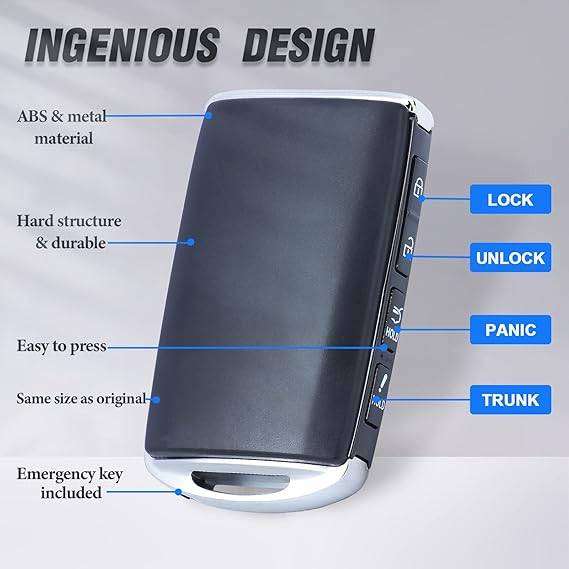 Smart Remote Keyless Entry Key Fob Replacement for Mazda CX-5 CX-9 2019 2020