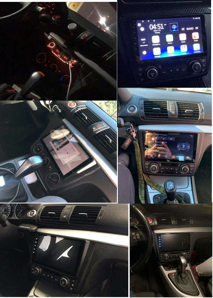 9" Android 10.1 Stereo Radio GPS Player 2+32G For BMW 1-Series Auto AC 2004-2011