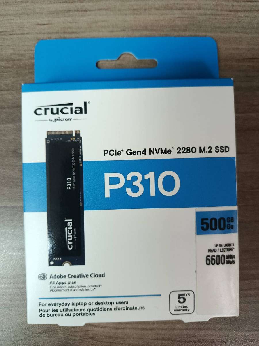 Crucial PCIe Gen 4 NVM2 P310