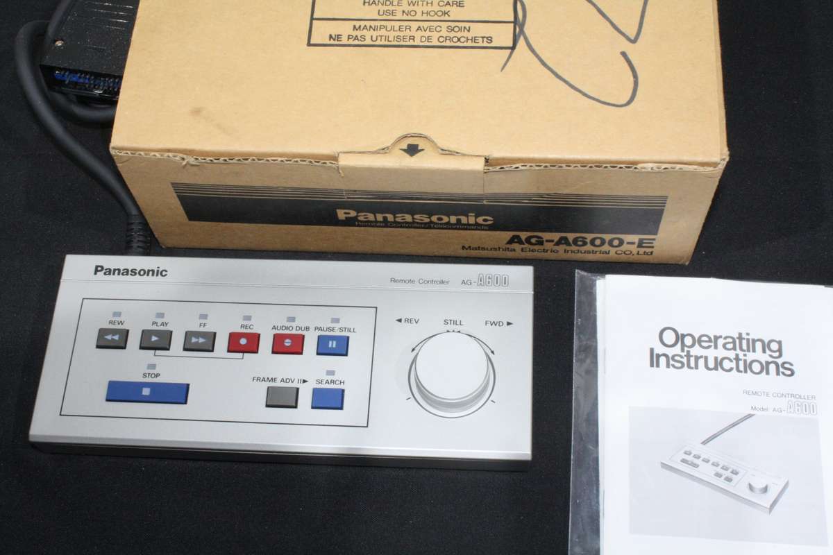 Panasonic AG-A600-E Remote Controller  Vintage Video Editing Gem!