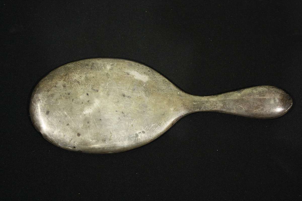 Vintage .925 sterling silver handheld mirror 235g