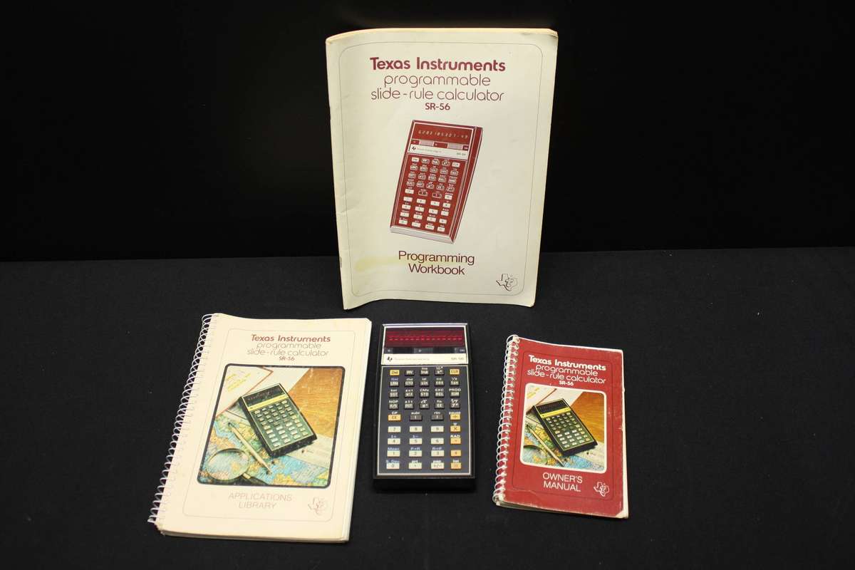 Texas Instruments SR-56 programable calculator with manuals