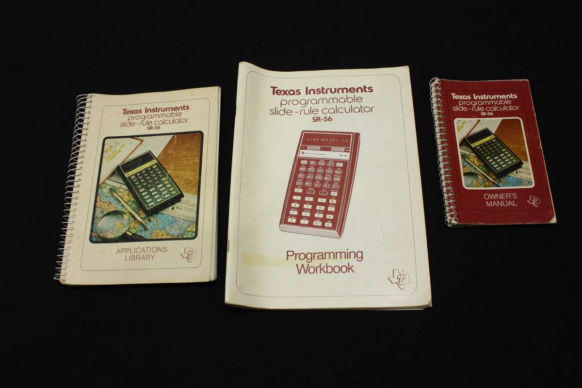 Texas Instruments SR-56 programable calculator with manuals