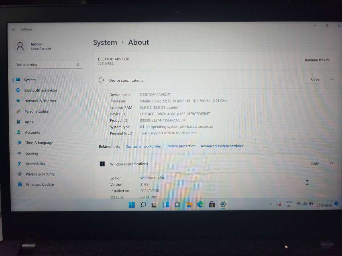 LENOVO THINKPAD T14 I5 10TH GEN FULL TOUCH SCREEN BUSINESS ULTRABOOK FOR SALE !!!