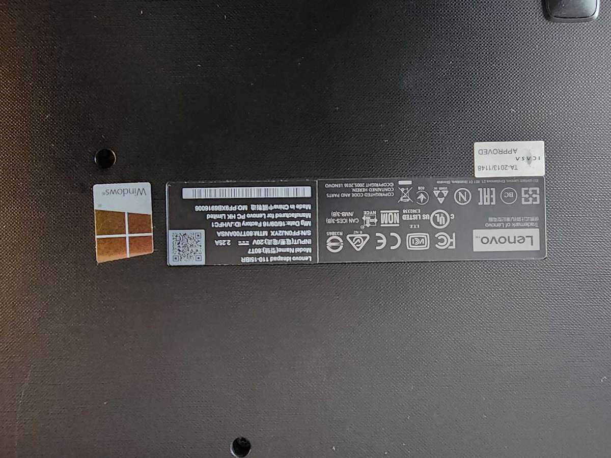 LENOVO IDEAPAD 110 15IBR LAPTOP FOR SALE !!!!