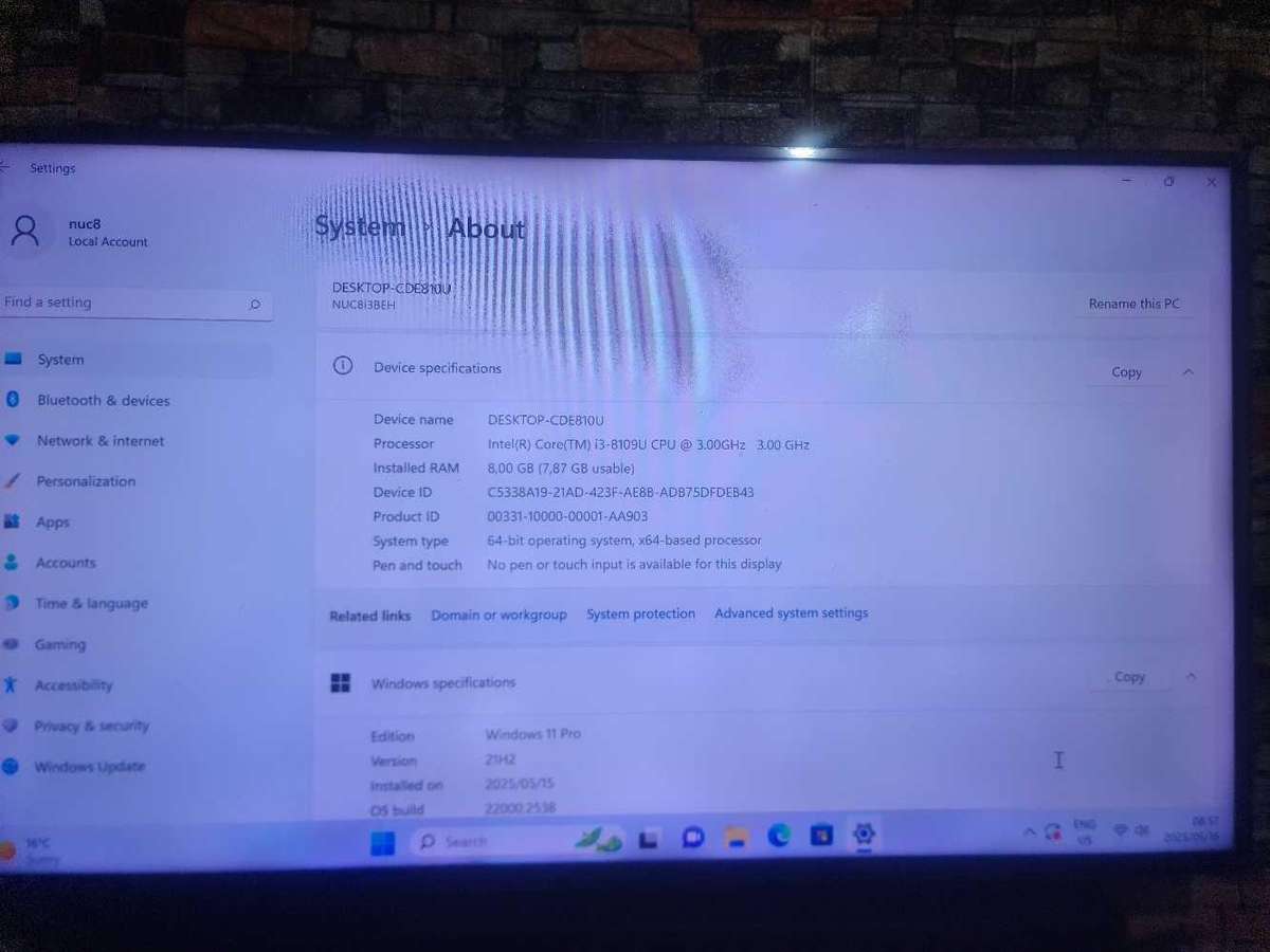 INTEL NUC i3 8TH GEN MINI PC FOR SALE !!!!