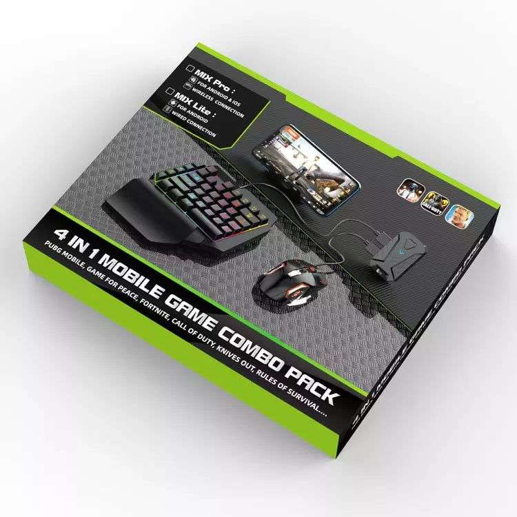 MIX PRO 4 in 1 moblie gaming mouse and keyboard