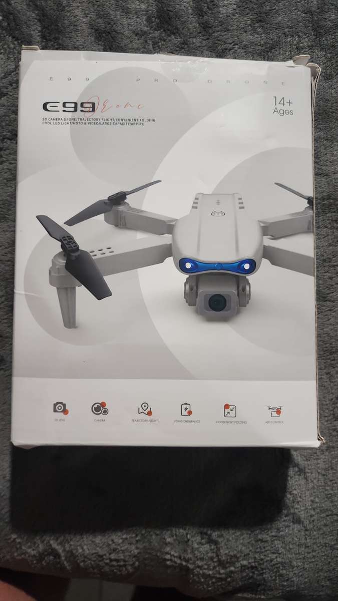 E99 - Professional Rechargeable RC Drone With Single Camera - Black