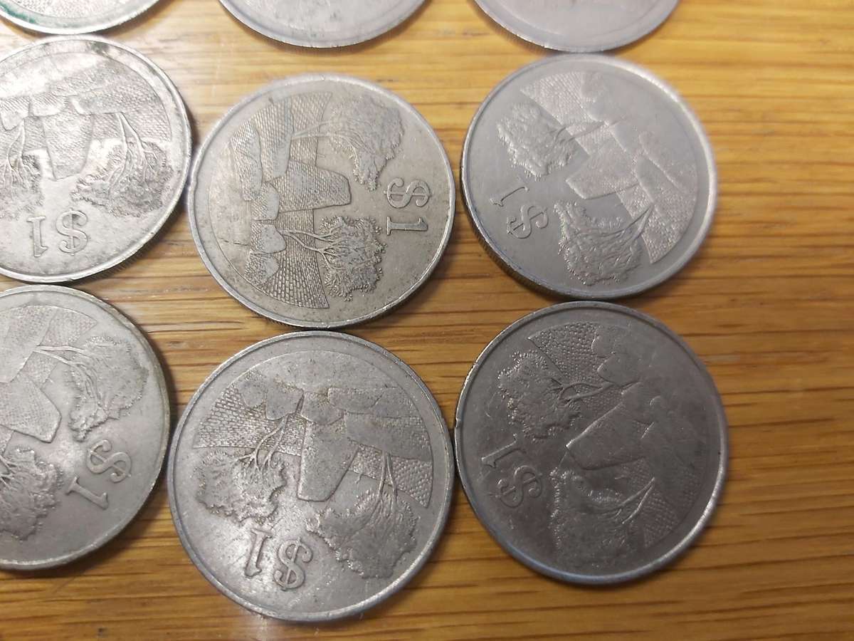 ZIMBABWE $1 COINS