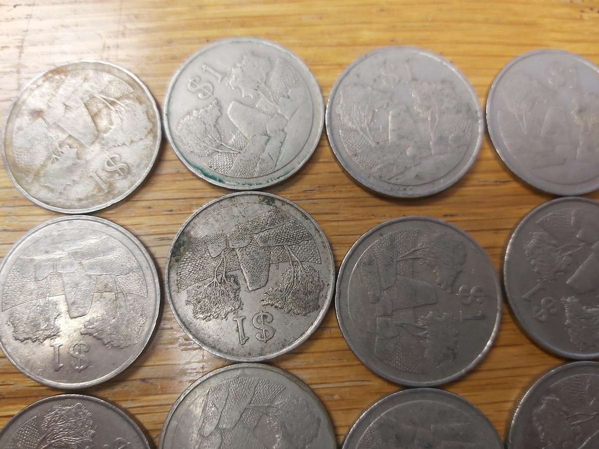 ZIMBABWE $1 COINS
