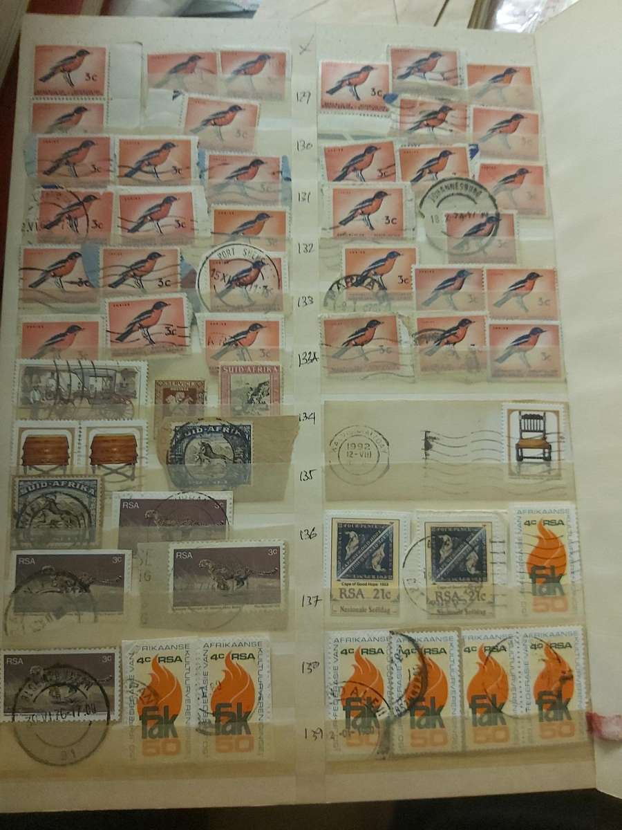 RSA STAMPS WITH SOME VERY GOOD POSTMARKS