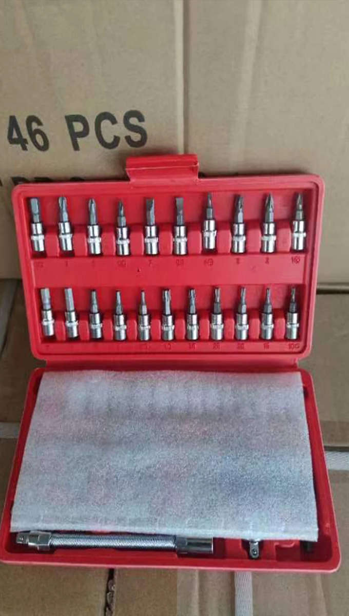 46Pcs Ratchet and Tools Set