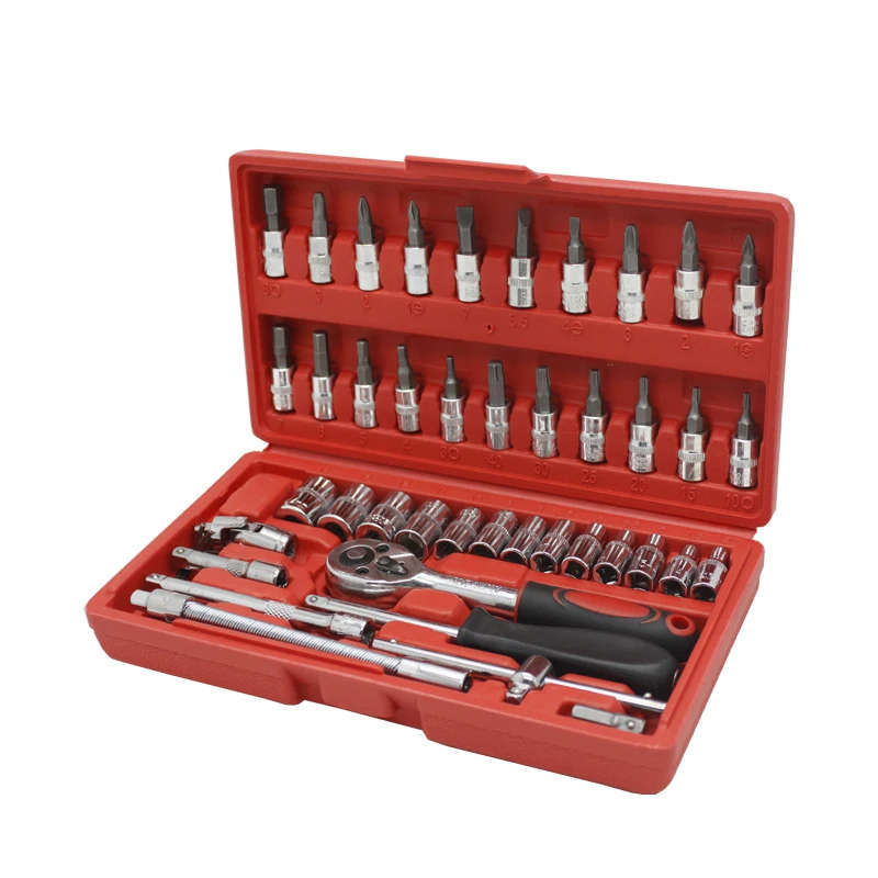 46Pcs Ratchet and Tools Set