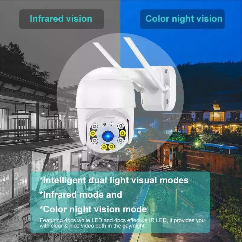 Outdoor Wi-Fi IP Camera 4K 8MP with Auto-Tracking