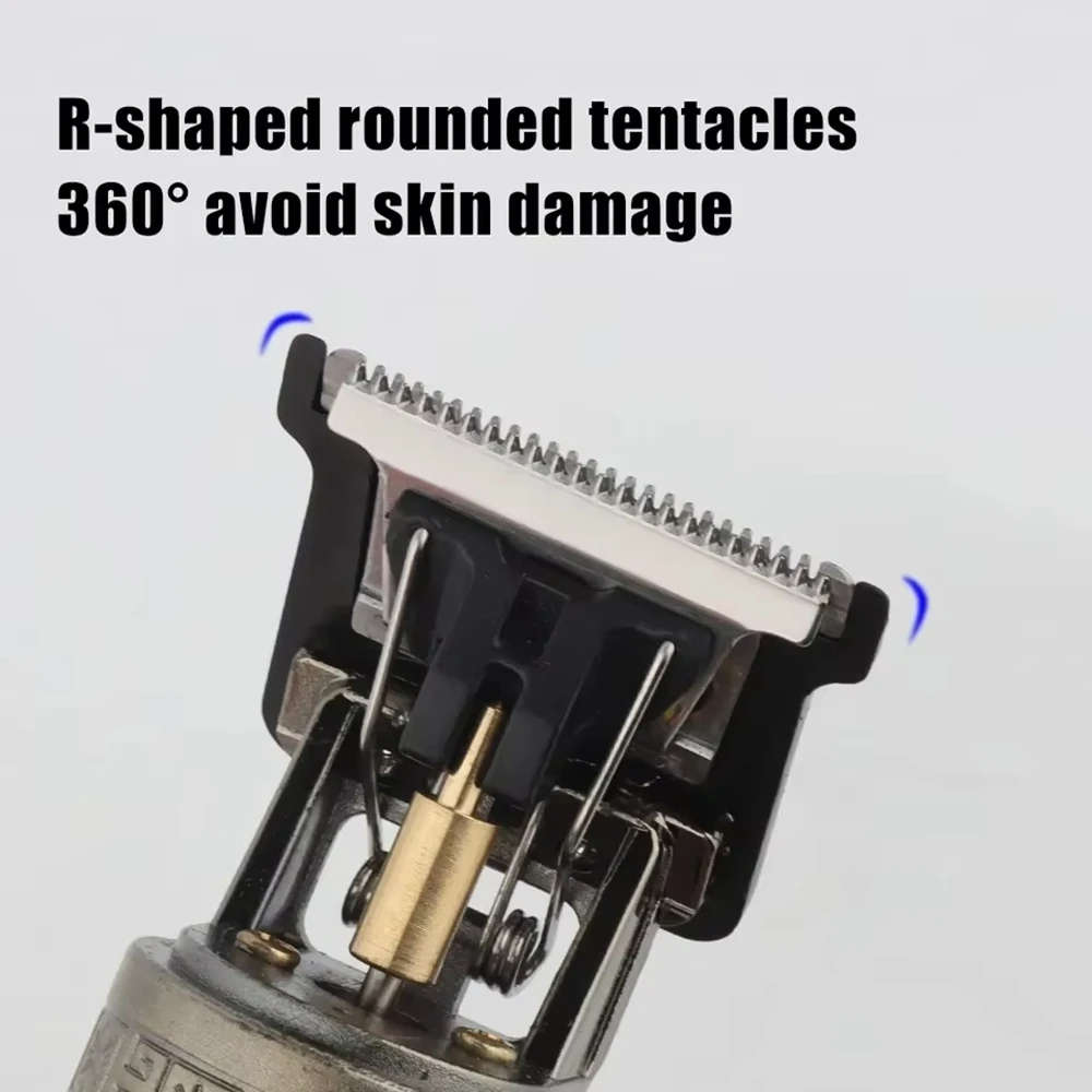 Professional Cordless Beard and Hair Trimmer with Rechargeable Battery and Precision Blades