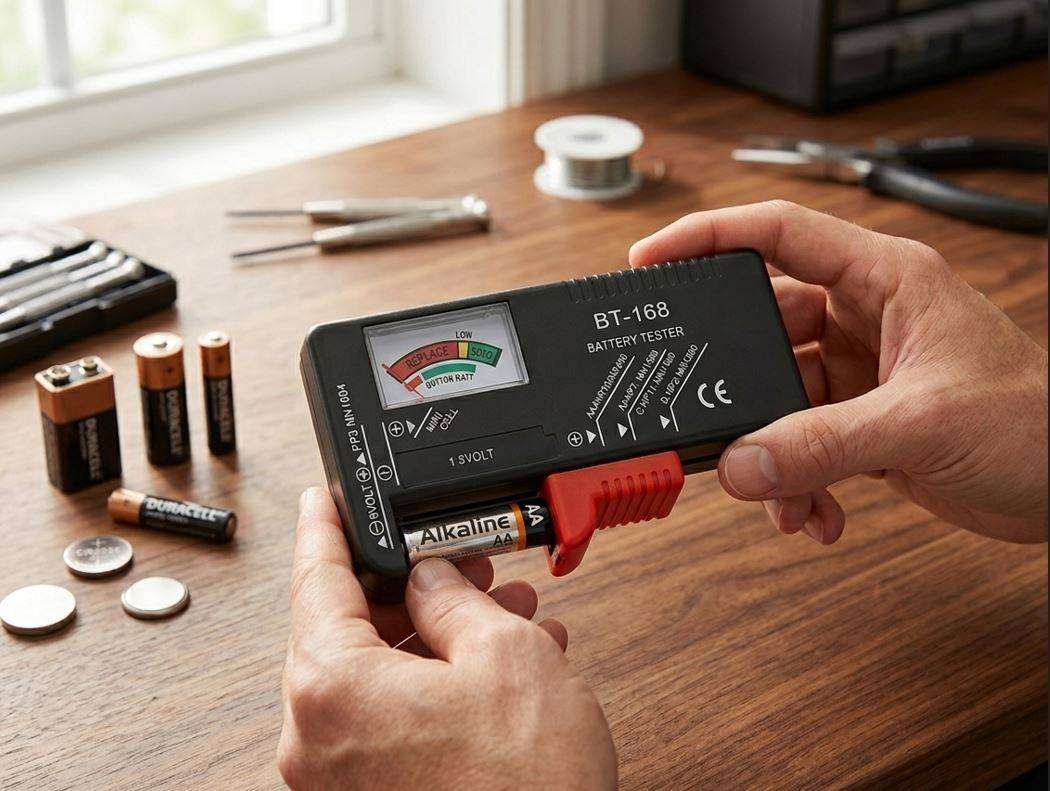 Battery Tester BT-168  Tests AA, AAA, C, D, 9V & Button Cells
