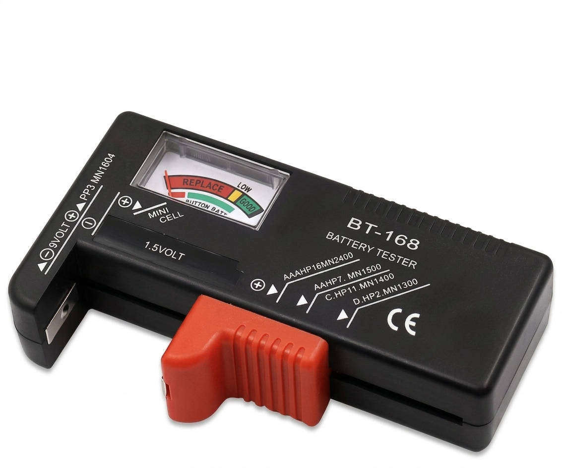 Battery Tester BT-168  Tests AA, AAA, C, D, 9V & Button Cells