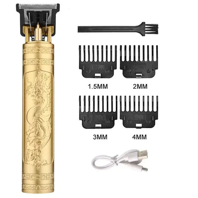 Professional Cordless Beard and Hair Trimmer with Rechargeable Battery and Precision Blades
