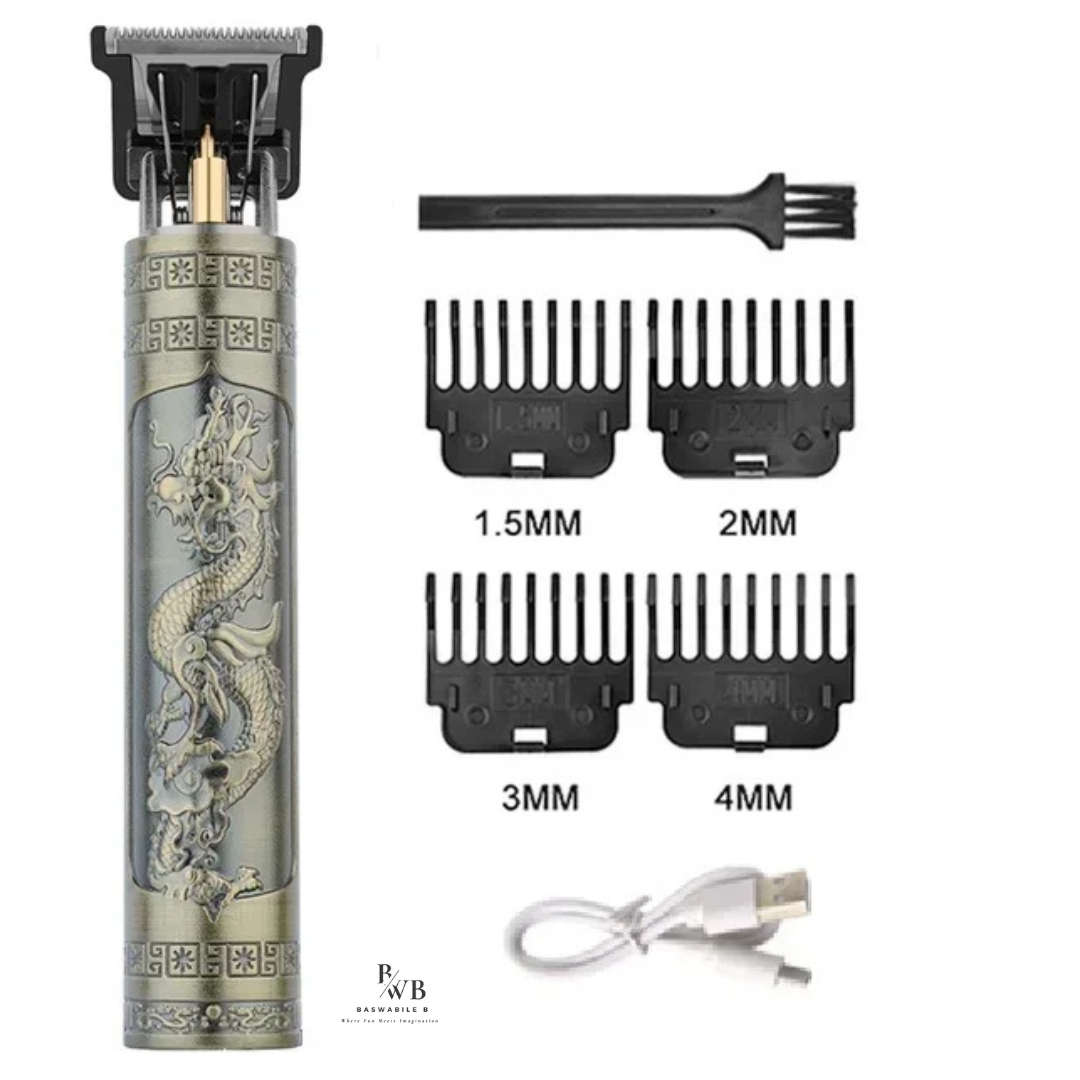 Professional Cordless Beard and Hair Trimmer with Rechargeable Battery and Precision Blades