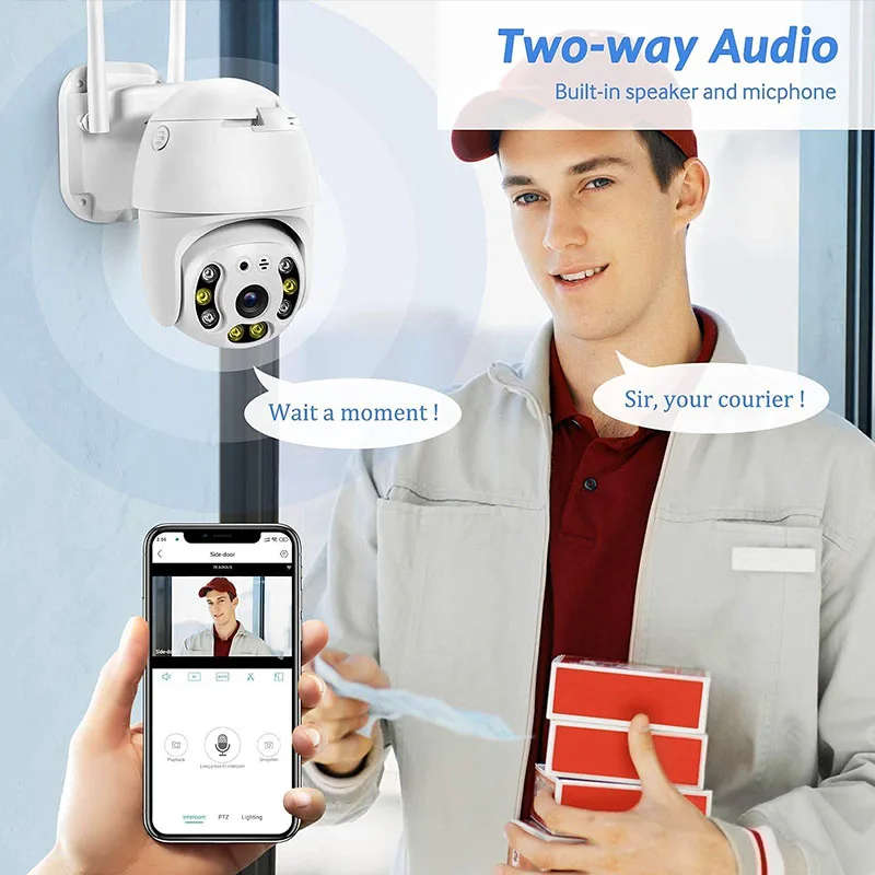 Outdoor Wi-Fi IP Camera 4K 8MP with Auto-Tracking