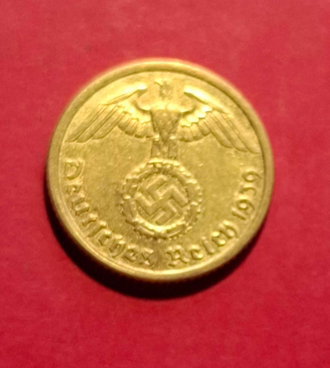 DEUTSCHES REICH 10 Reichspfennig 1939 A (Germany) - superb condition!!