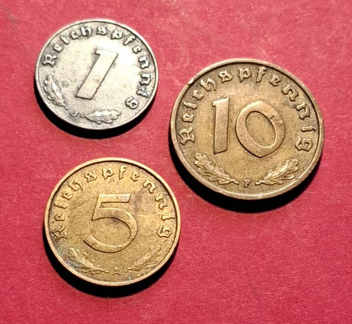 DEUTSCHES REICH Reichspfennig collection (zinc & bronze) different types & denominations (Germany)