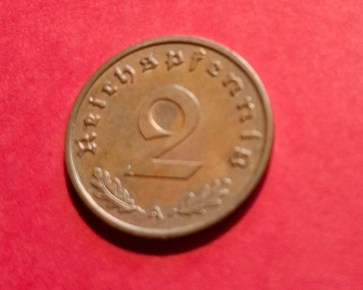 DEUTSCHES REICH 2 Reichspfennig 1939 A (Germany) - superb condition