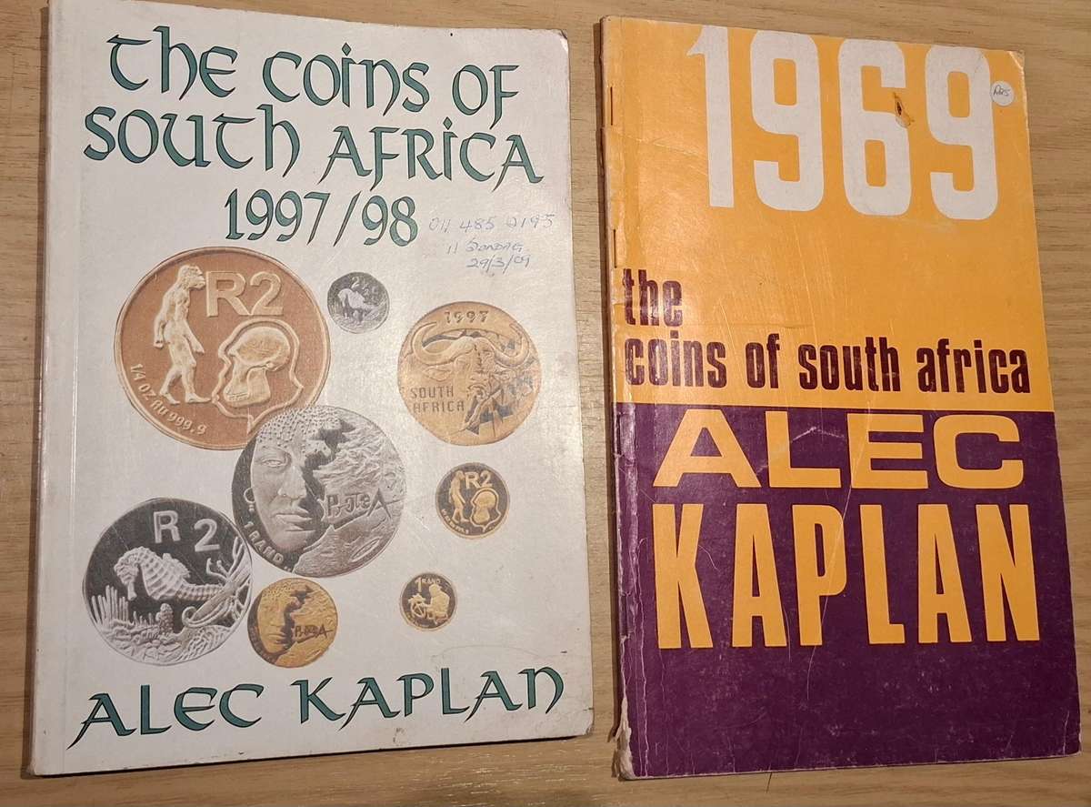 2x THE COINS OF SOUTH AFRICA by ALEC KAPLAN