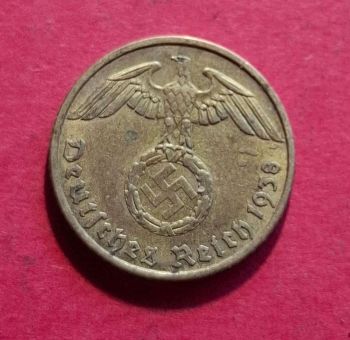 DEUTSCHES REICH 5 Reichspfennig 1938 A (Germany) - collectible condition!