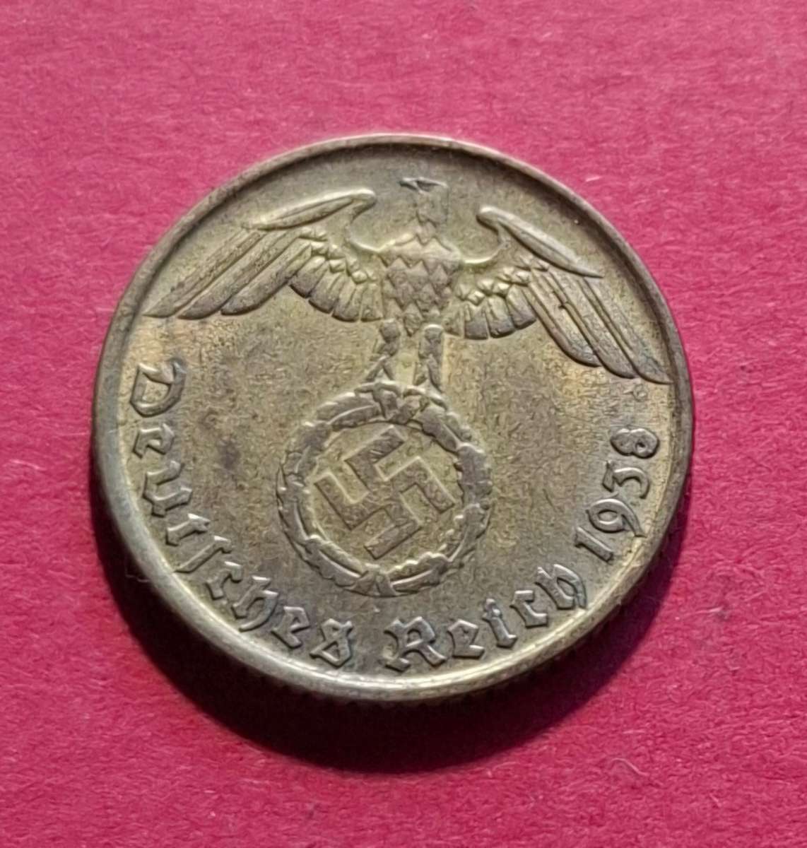 DEUTSCHES REICH 5 Reichspfennig 1938 B (Germany) - collectible condition!