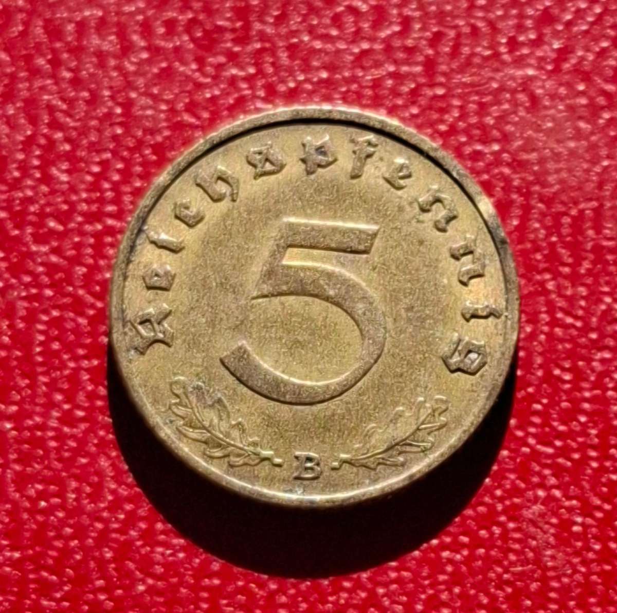 DEUTSCHES REICH 5 Reichspfennig 1938 B (Germany) - collectible condition!