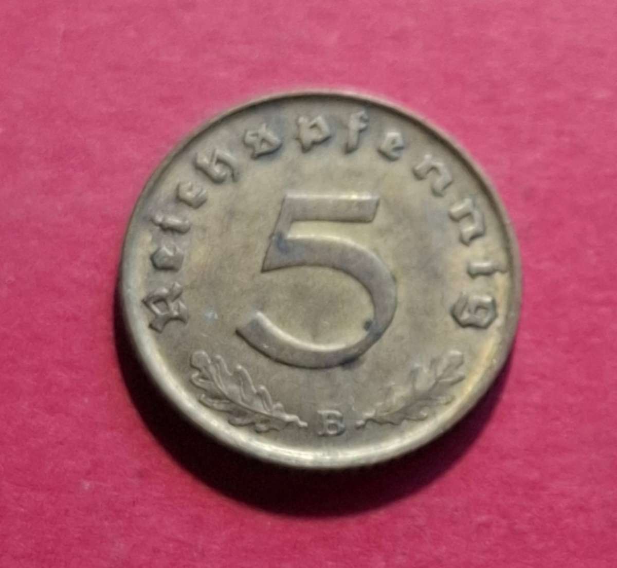 DEUTSCHES REICH 5 Reichspfennig 1938 B (Germany) - collectible condition!