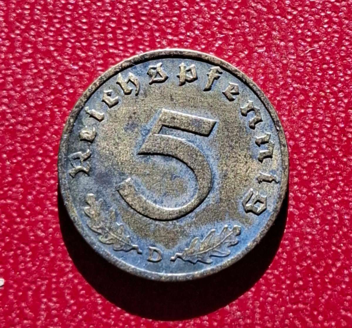 DEUTSCHES REICH 5 Reichspfennig 1938 D (Germany) - collectible condition!