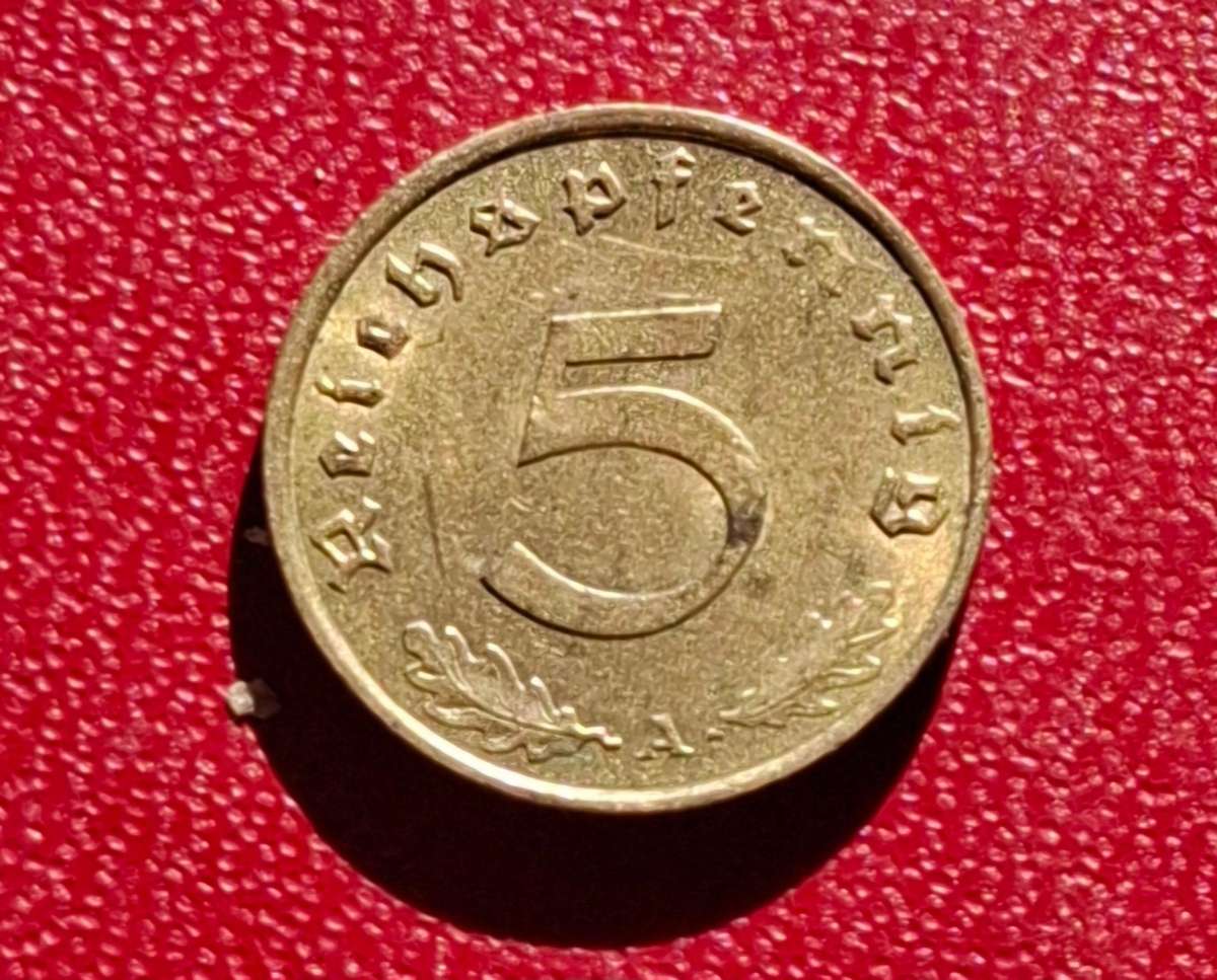 DEUTSCHES REICH 5 Reichspfennig 1939 A (Germany) - collectible condition!