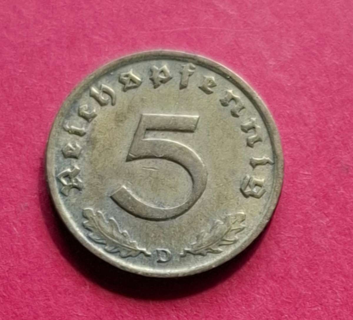 DEUTSCHES REICH 5 Reichspfennig 1939 D (Germany) - collectible condition!