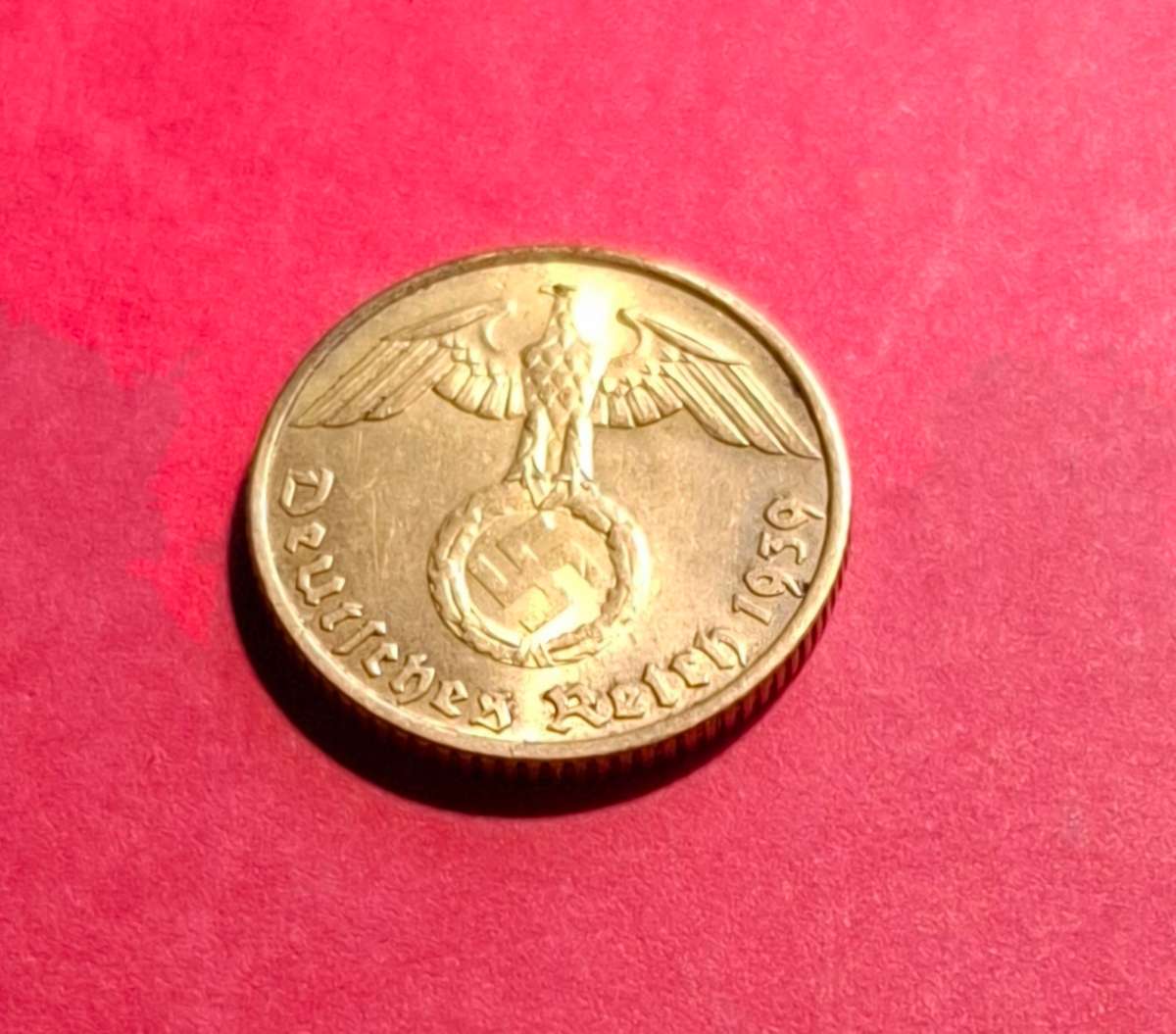 DEUTSCHES REICH 5 Reichspfennig 1939 F (Germany) - superb condition!!