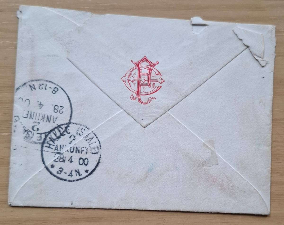 Envelope ZUID-AFRIKAANSCHE REPUBLIEK to Halle Germany, clean stamp, nice cancellation Johannesburg