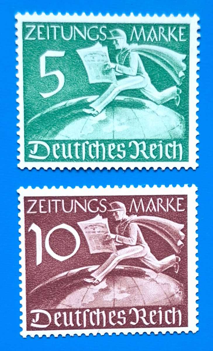 DEUTSCHES REICH, 1939, Auslands-Zeitungsmarken, complete set, Mi 738-739, (**)
