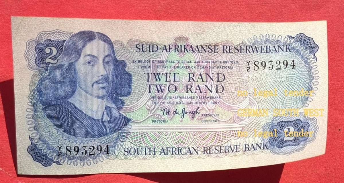 R2 1974, prefix Y2, A/E, TW de Jongh, 2nd issue ***replacement note*** Hern #382