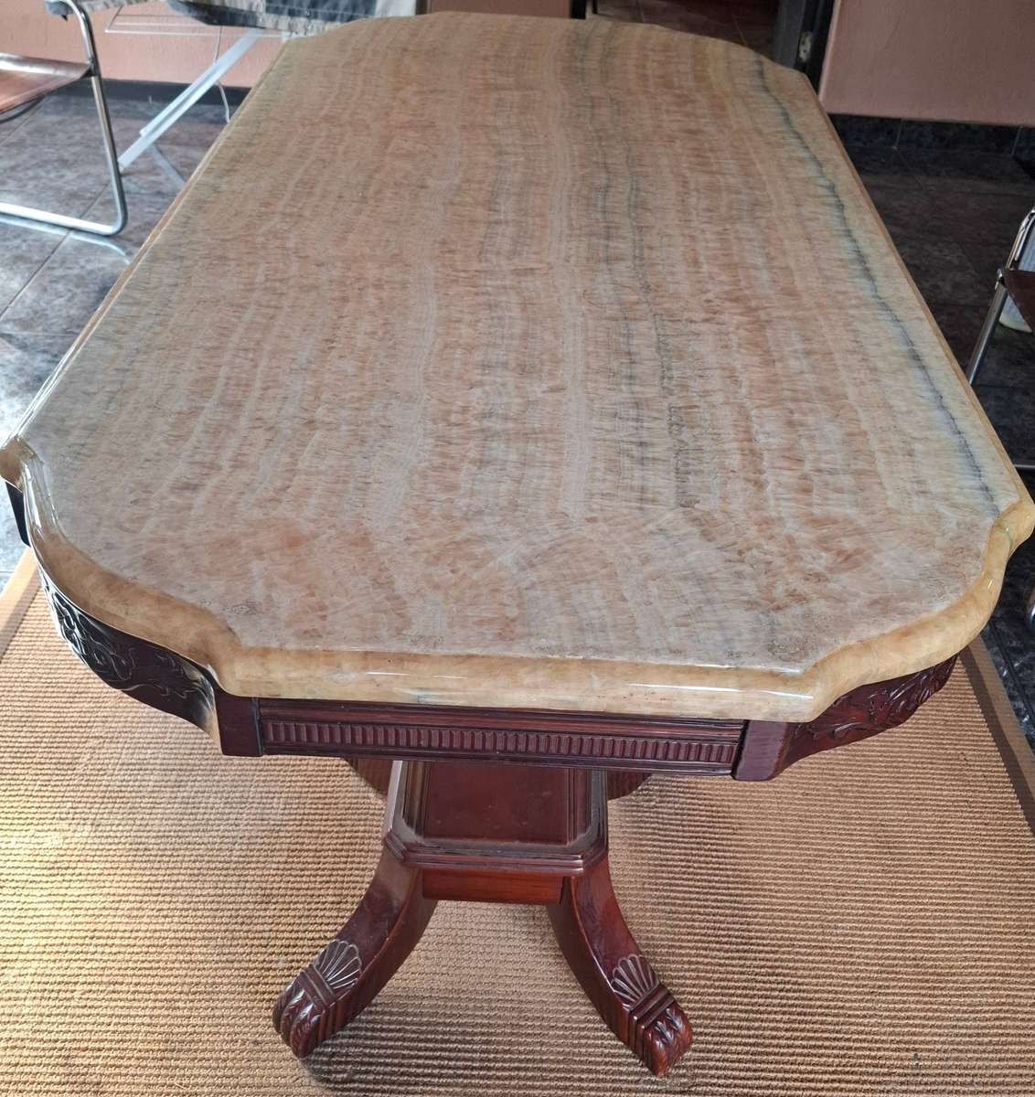 Dinner table, granite table top, timber frame -  PICK UP ONLY (Pretoria East)