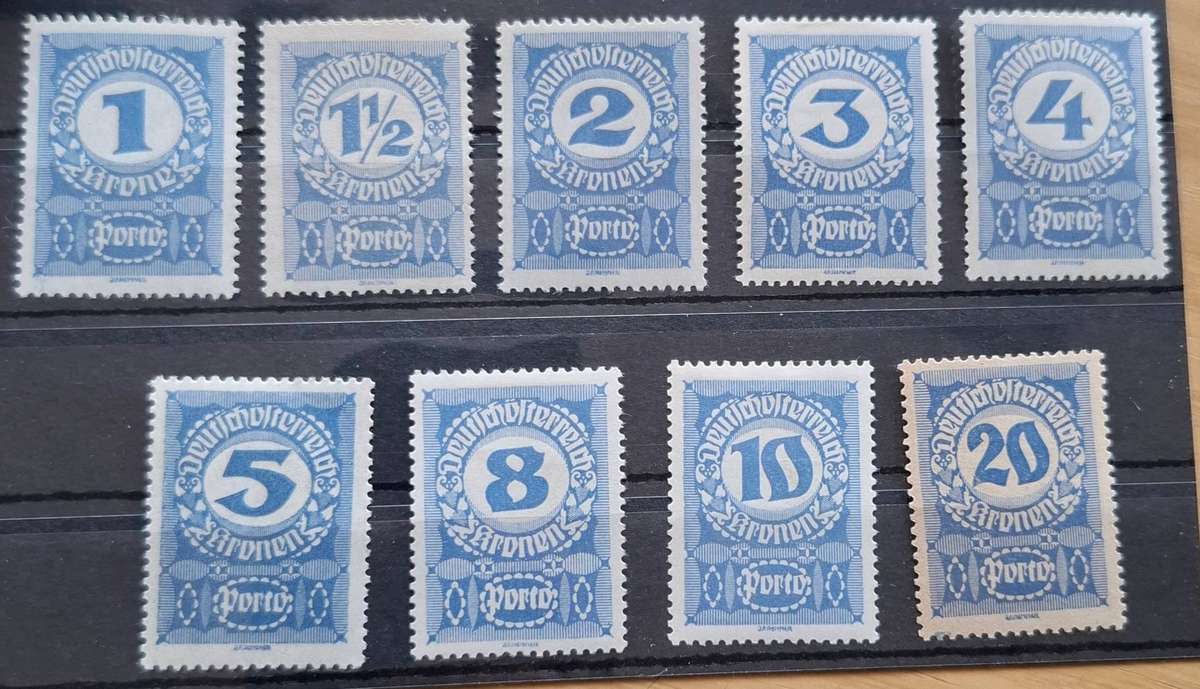 AUSTRIA 1920, top collection of Portomarken Deutsch-Österreich, mint, hinged