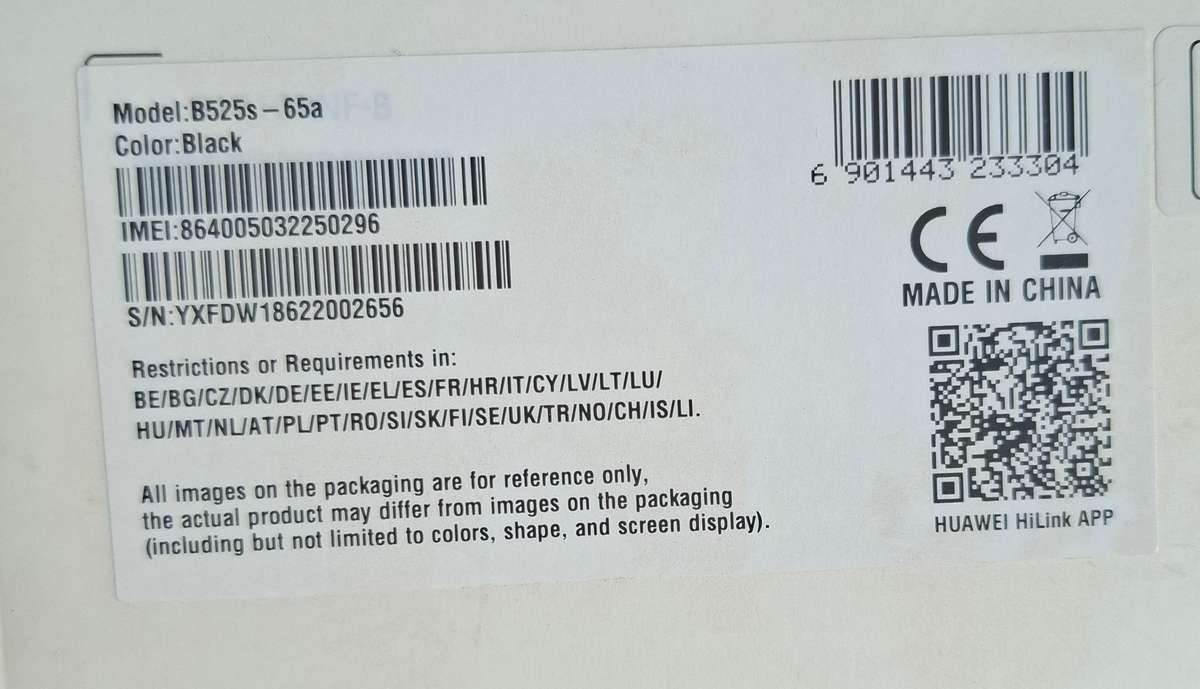 Huawei B525 4G LTE WiFi router **Just insert SIM card and power on**