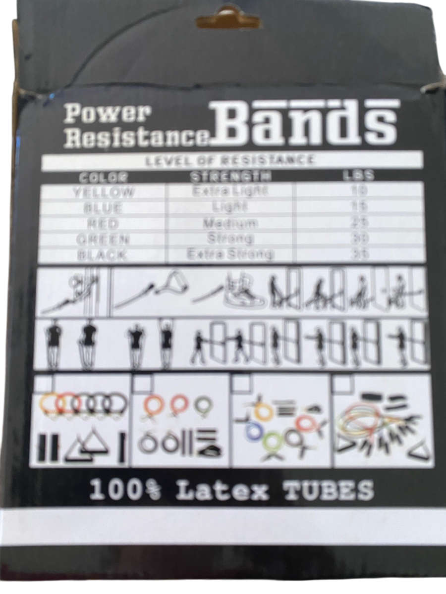 POWER RESISTANCE BANDS FOR EXERCISE