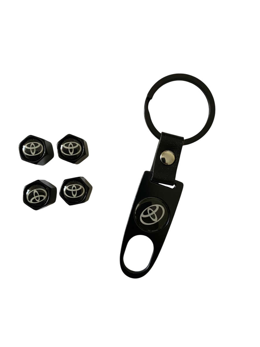 Tyre Valve Caps and keyring TOYOTA