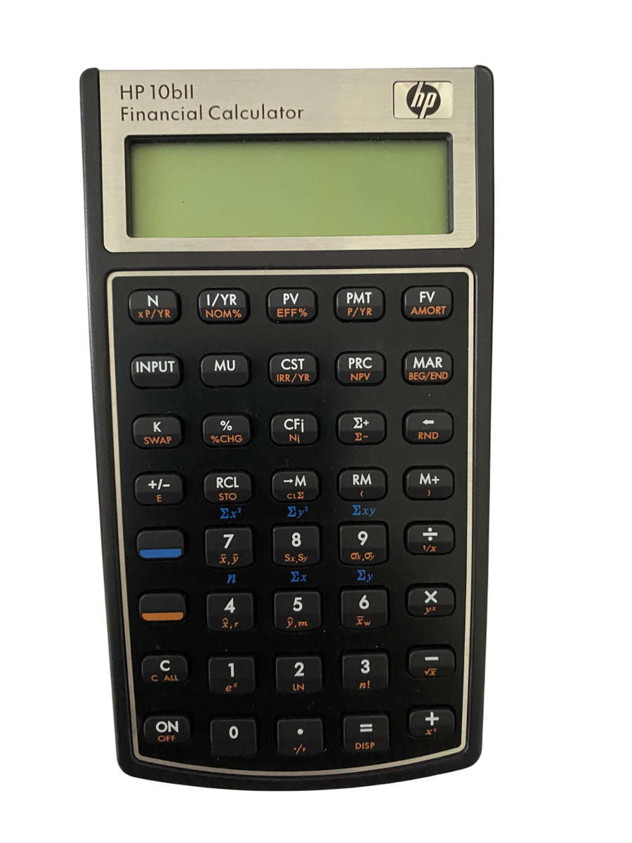 HP 10bII Financial calculator