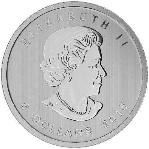 Canadian 1oz Silver Coin Red-tailed Hawk 2015 in Capsule