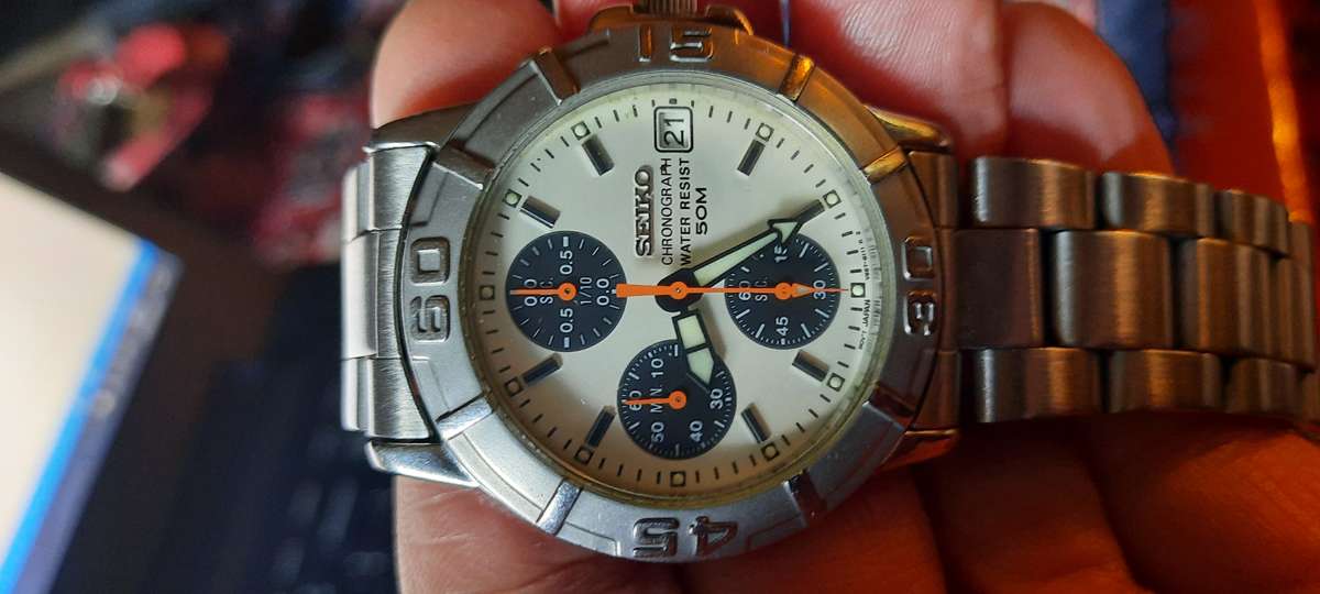 Timeless Panda Seiko Chronograph Watch Set